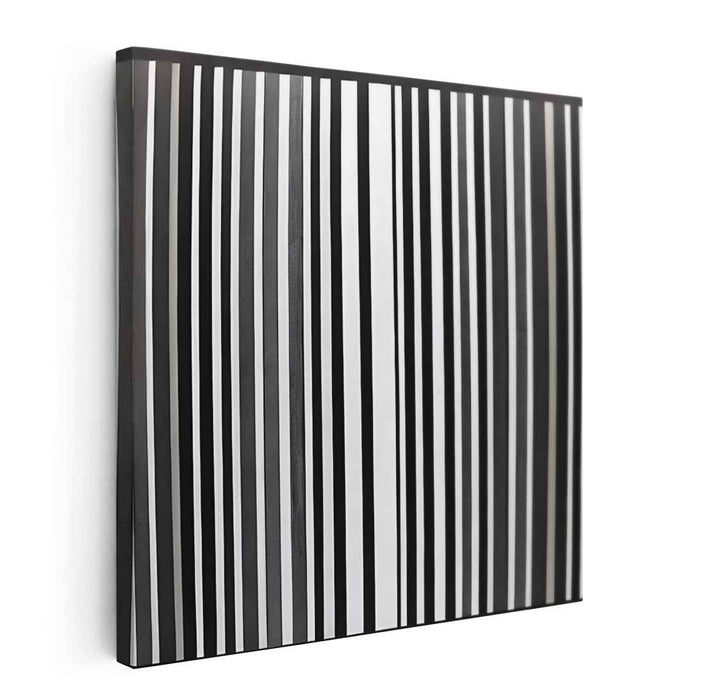 Optical Illusion Journey: Striped Op Art Canvas