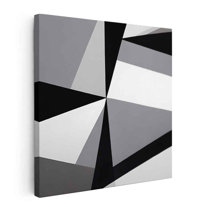 Geometric Finesse: Abstract Geometric Precision Canvas Art