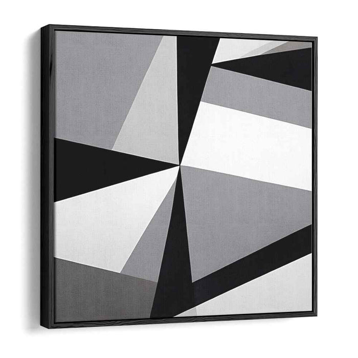 Geometric Finesse: Abstract Geometric Precision Canvas Art