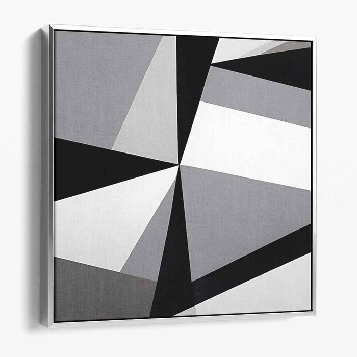 Geometric Finesse: Abstract Geometric Precision Canvas Art