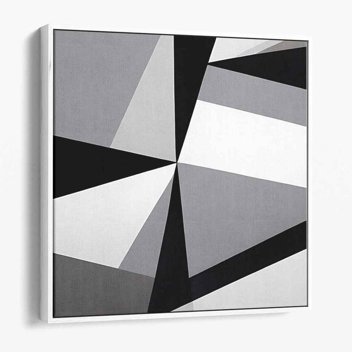 Geometric Finesse: Abstract Geometric Precision Canvas Art