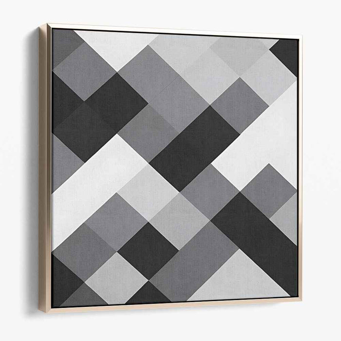 Elegant Equilibrium: Contemporary Abstract Geometric Canvas Art