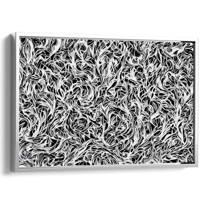 Spiraling Depths: Intricate Abstract Expressionist Canvas Art Print