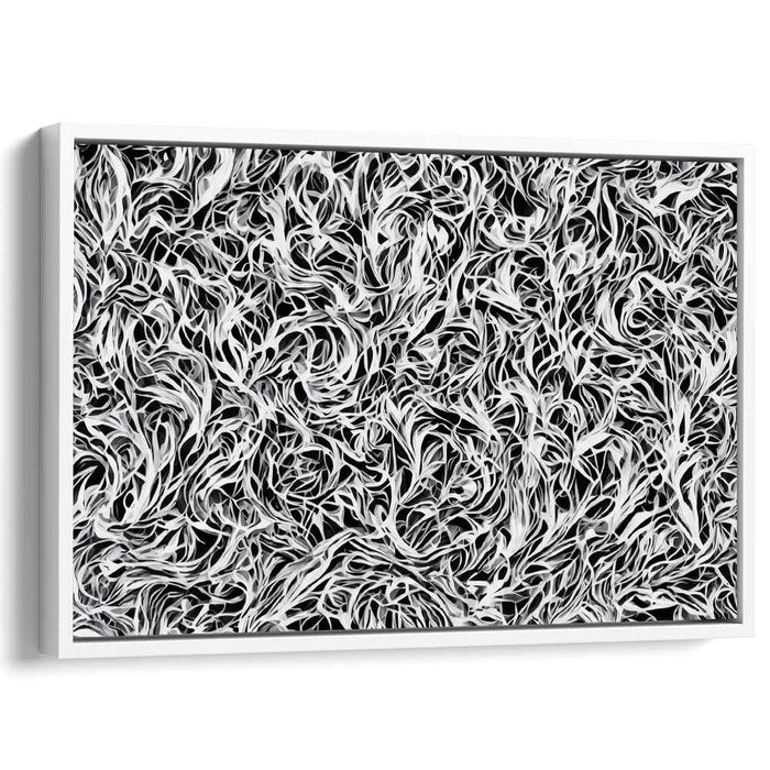 Spiraling Depths: Intricate Abstract Expressionist Canvas Art Print
