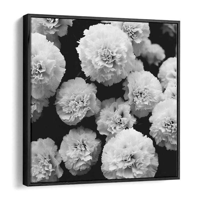 Eternal Blooms in Monochrome: Dramatic Floral Black and White Canvas Art