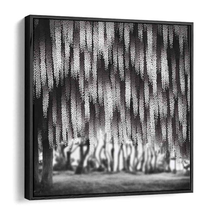 Monochrome Wilderness Symphony: Black and White Nature Photography Canvas Art Print