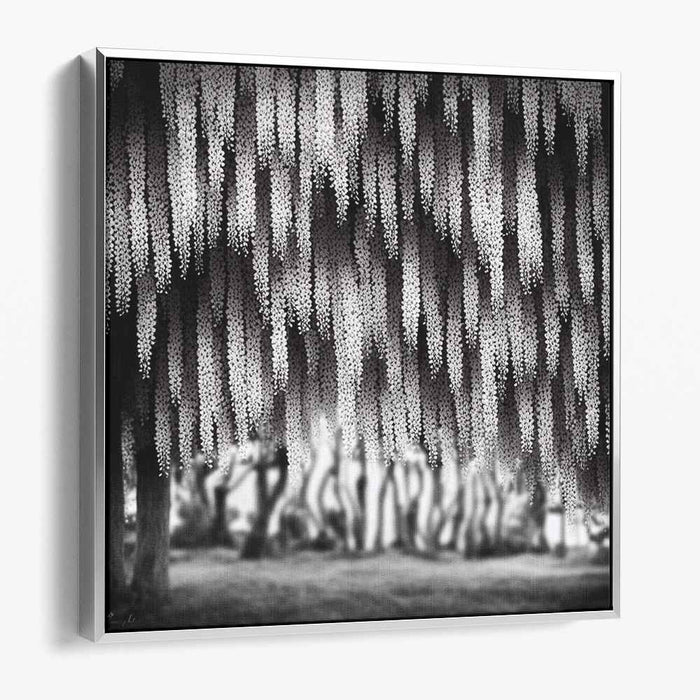 Monochrome Wilderness Symphony: Black and White Nature Photography Canvas Art Print