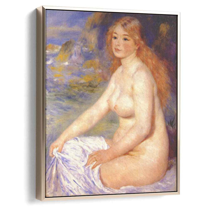Blonde bather (1881) by Pierre-Auguste Renoir