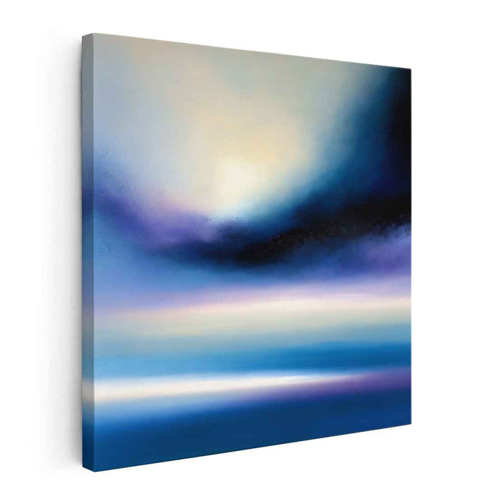 Nebula Song: Abstract Landscape in Blues and Purples