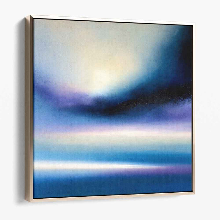 Nebula Song: Abstract Landscape in Blues and Purples