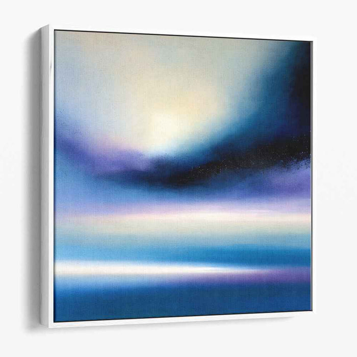 Nebula Song: Abstract Landscape in Blues and Purples