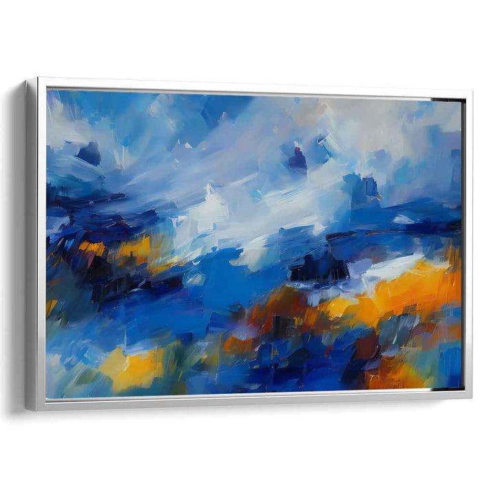 Blue Note Medley: A Symphony of Blue Abstract Art