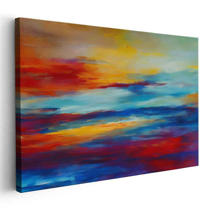 Blue Abstract Print #125