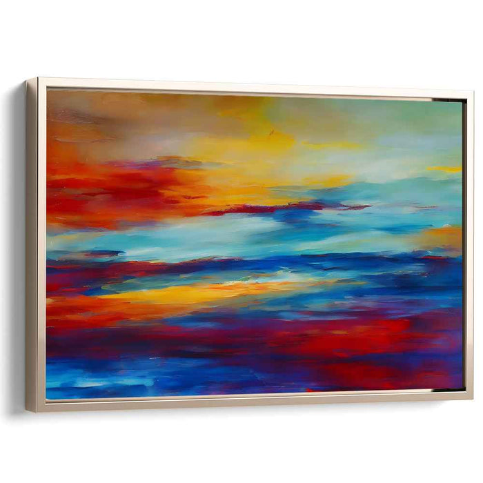 Blue Abstract Print #125