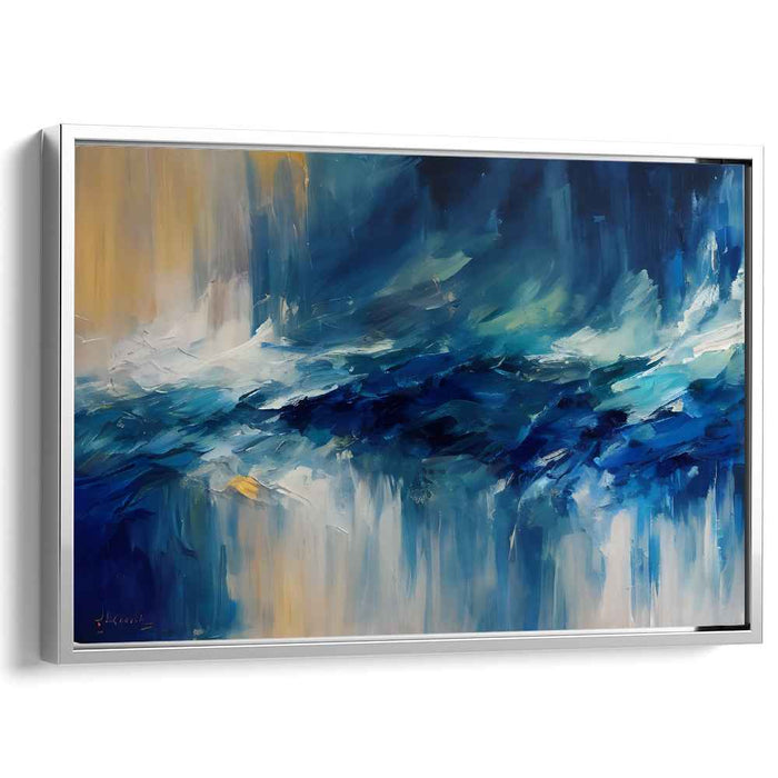 Blue Abstract Print #133