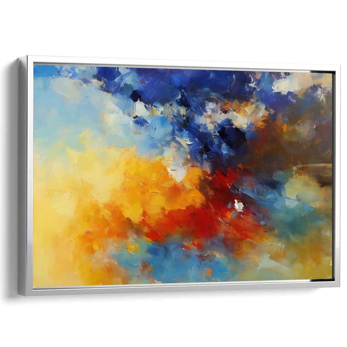 Inner Symphony: Abstract Expressionist Color Burst Canvas Art Print