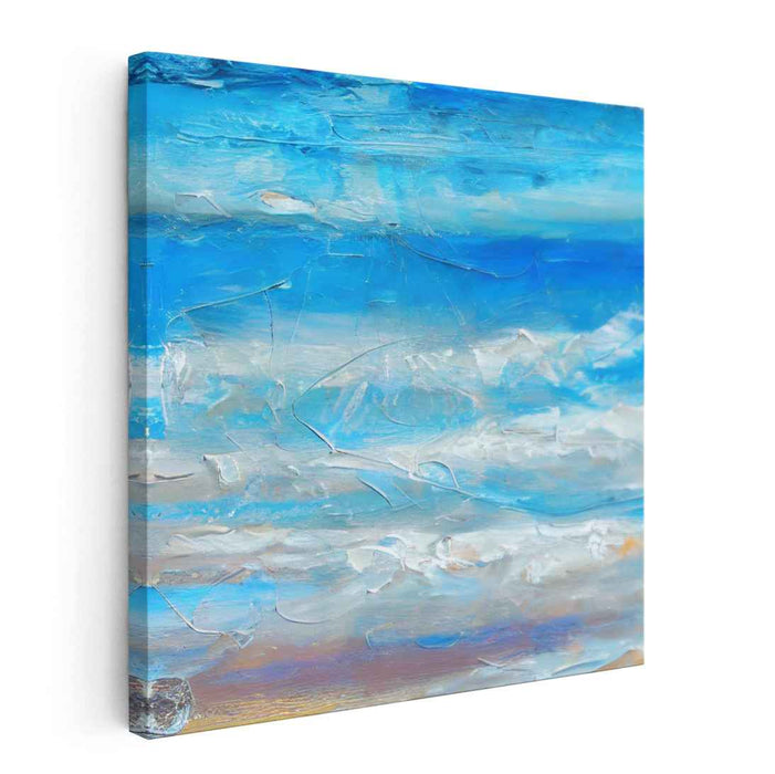Marine Rhapsody: Impressionist Oceanic Bliss Canvas Art Print