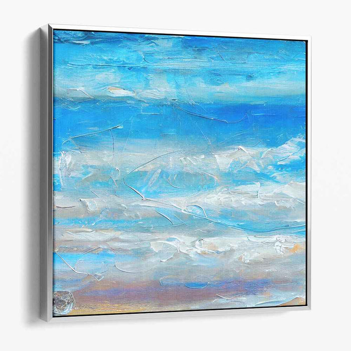 Marine Rhapsody: Impressionist Oceanic Bliss Canvas Art Print