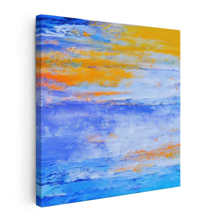 Oceanic Dreamwave Symphony: Vivid Abstract Seascape Canvas Art
