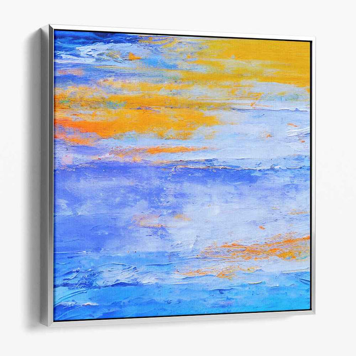 Oceanic Dreamwave Symphony: Vivid Abstract Seascape Canvas Art