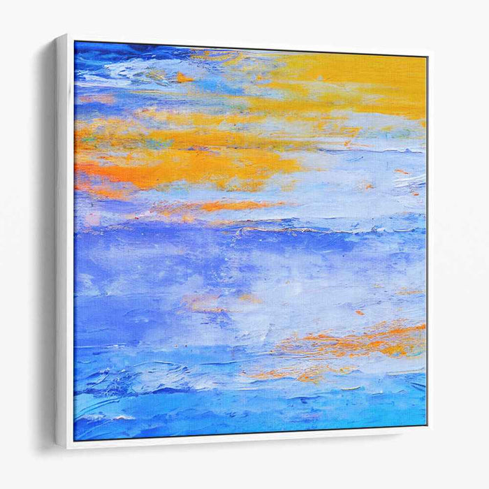 Oceanic Dreamwave Symphony: Vivid Abstract Seascape Canvas Art