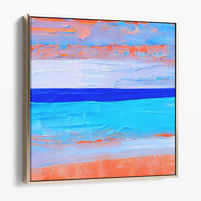 Whispers in Cyan Dream: Vivid Abstract Expressionist Blue and White Canvas Art