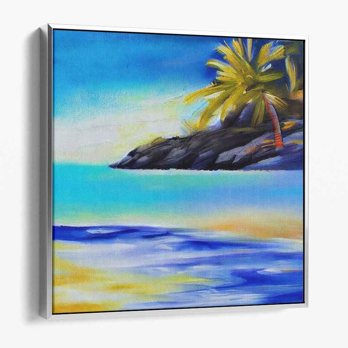 Blue Abstract Beach #010