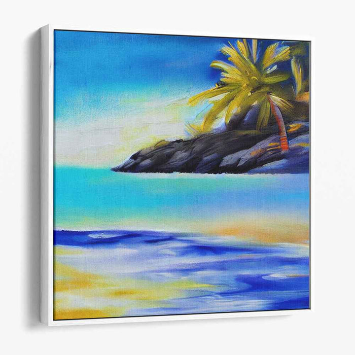 Blue Abstract Beach #010