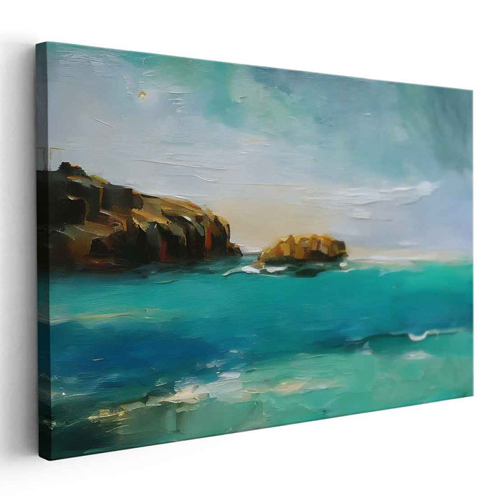 Blue Abstract Beach #112