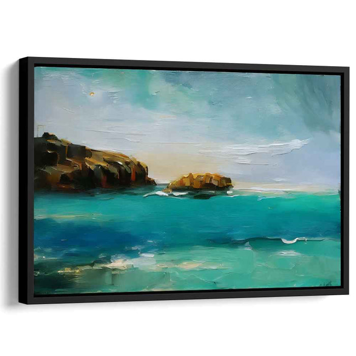 Blue Abstract Beach #112