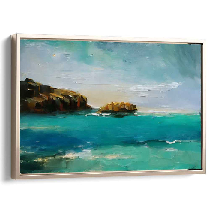 Blue Abstract Beach #112