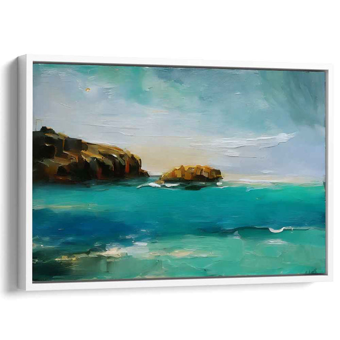 Blue Abstract Beach #112