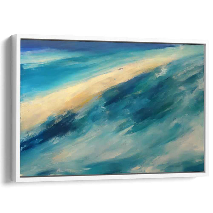 Pulse of Perception: Abstract Impressionist Wave Canvas Art Print