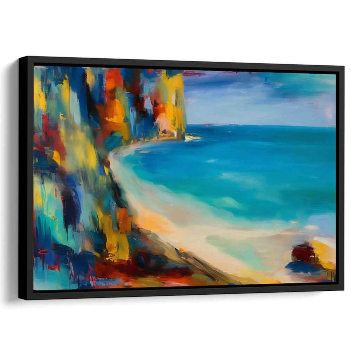 Blue Abstract Beach #136