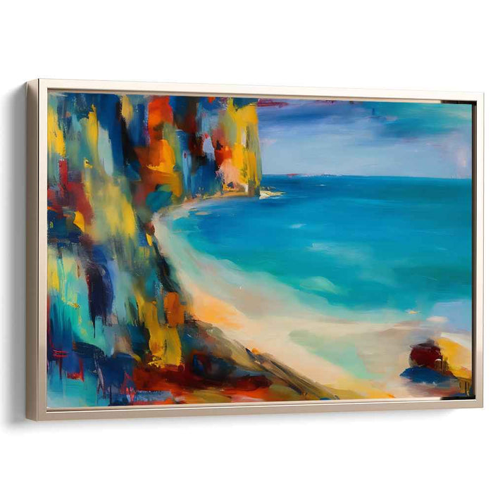 Blue Abstract Beach #136