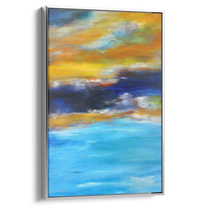 Blue Abstract Beach #208