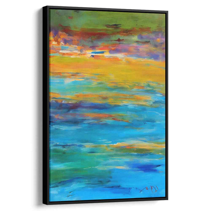 Blue Abstract Beach #211