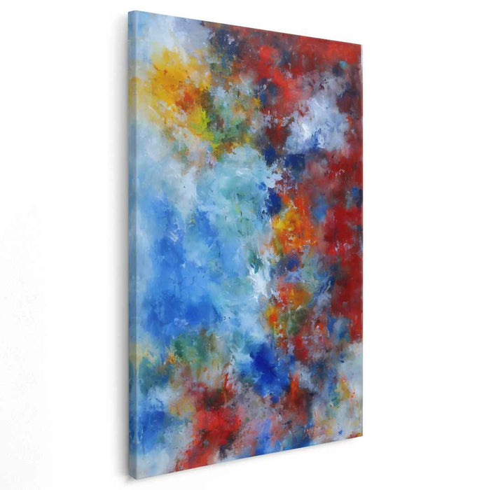 Abstract Blast Essence: Abstract Explosion of Colors Canvas Art