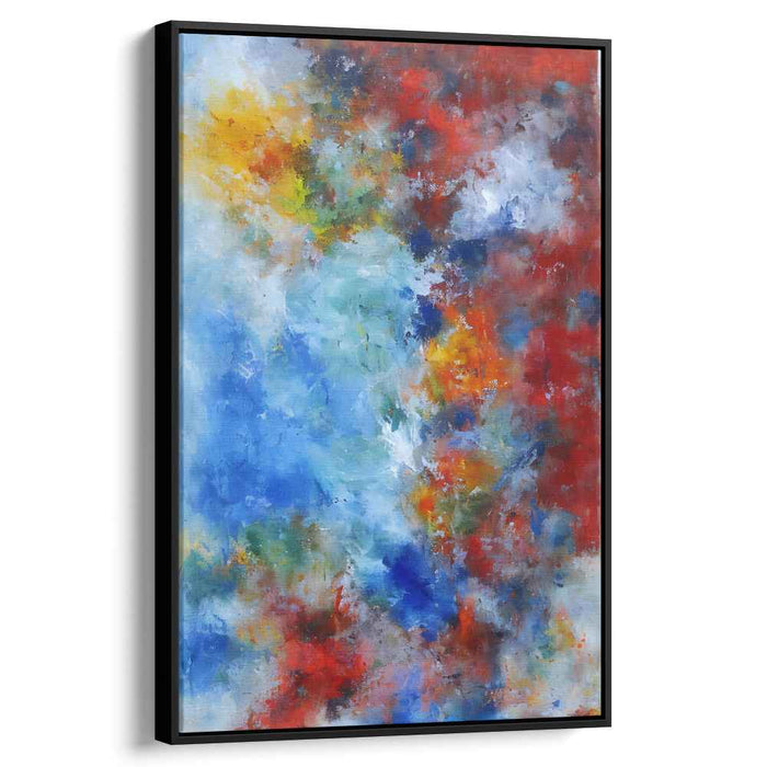 Abstract Blast Essence: Abstract Explosion of Colors Canvas Art