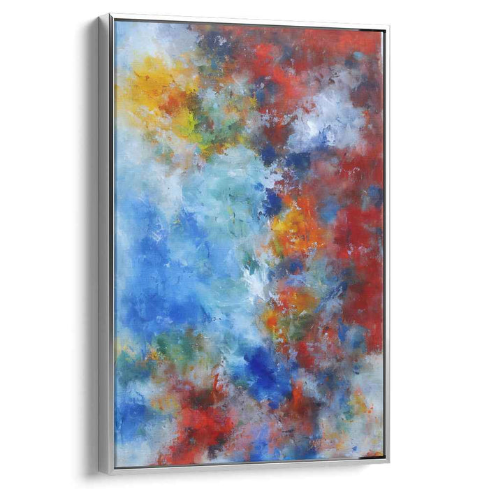 Abstract Blast Essence: Abstract Explosion of Colors Canvas Art