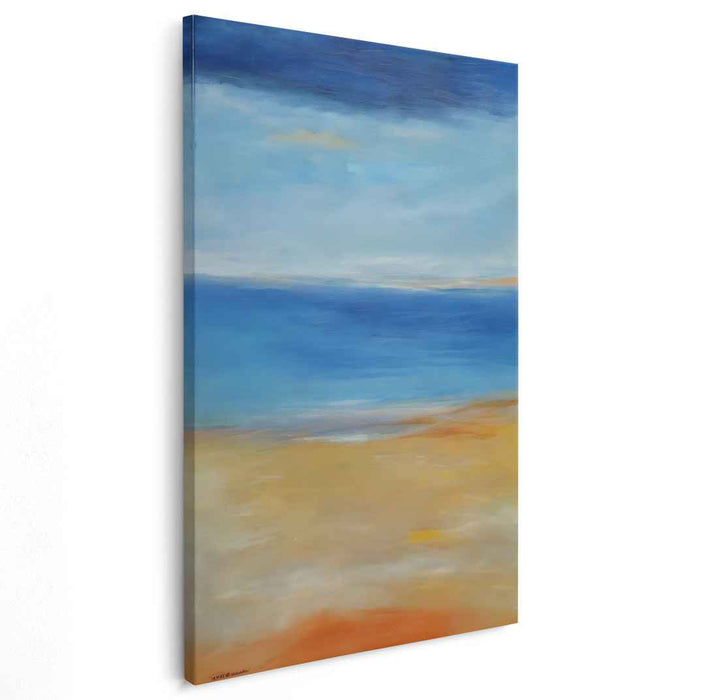 Ocean's Peace: Serene Coastal Landscape Canvas Art Print