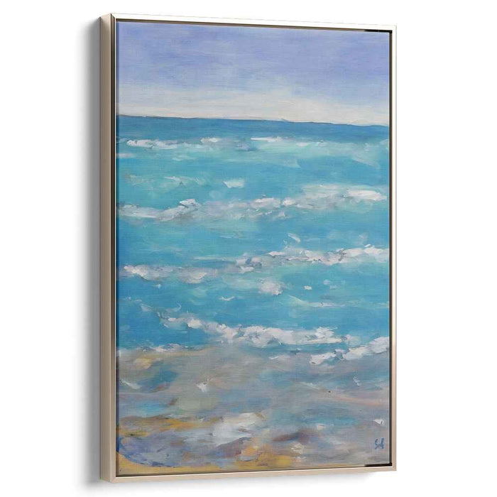 Blue Abstract Beach #231