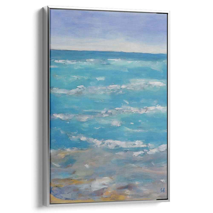 Blue Abstract Beach #231