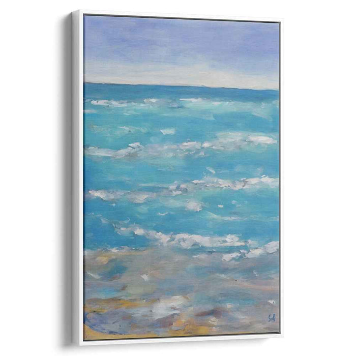 Blue Abstract Beach #231