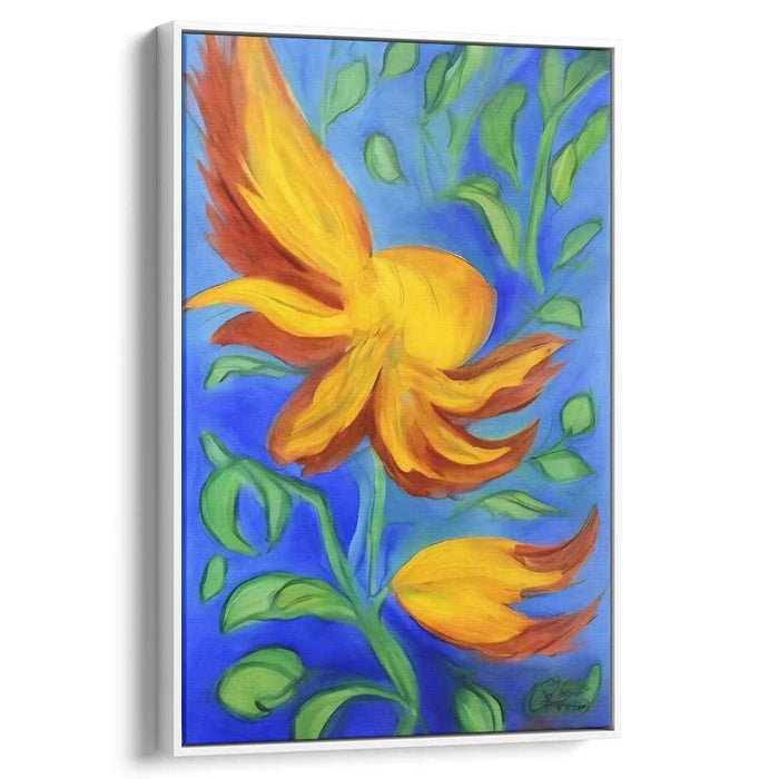 Blue Abstract Flower #204