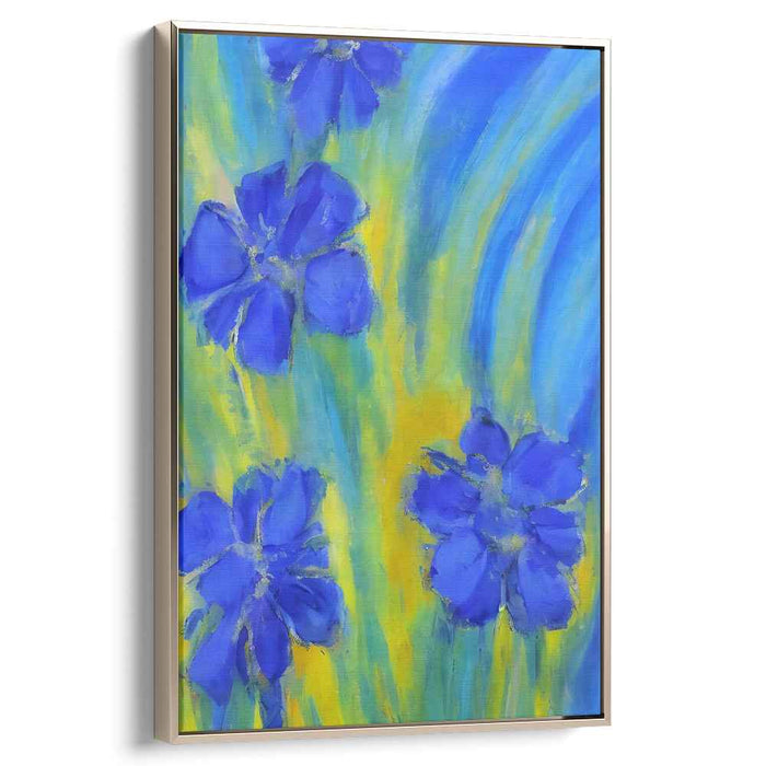 Colorful Blooms Dance on Display: Vivid Floral Impressions on Canvas