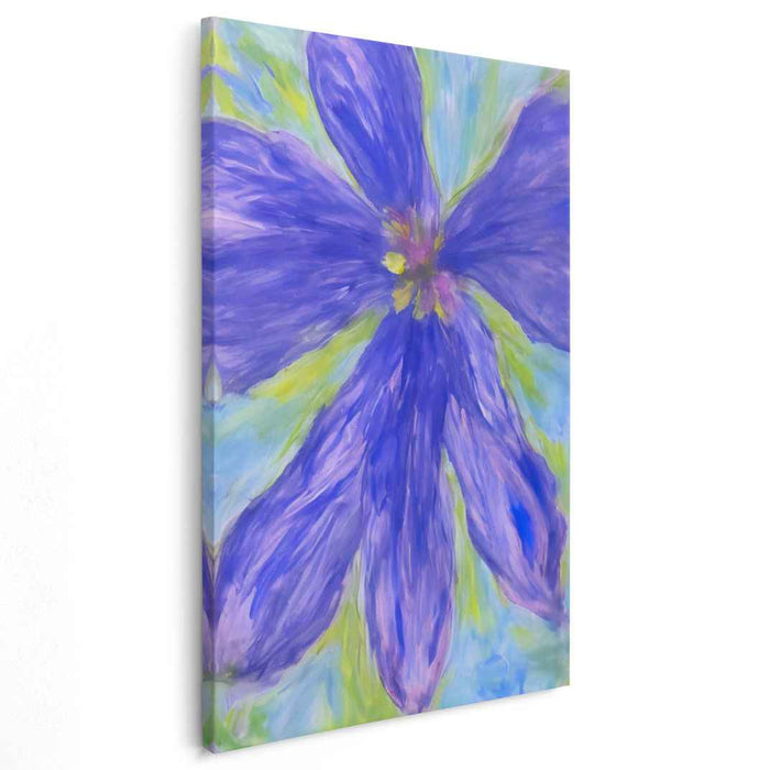 Blue Abstract Flower #208