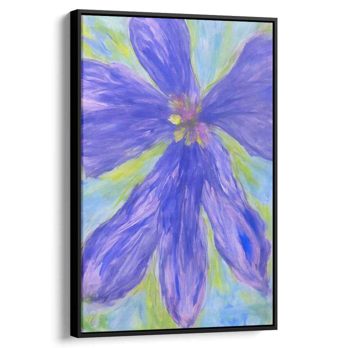 Blue Abstract Flower #208