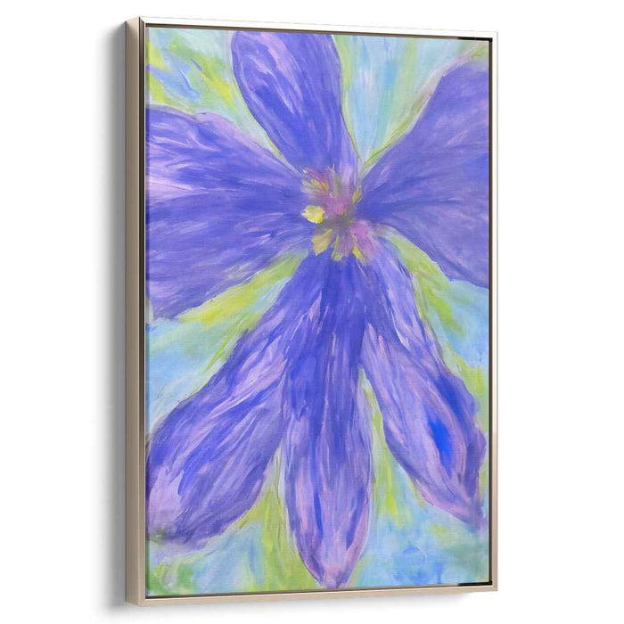 Blue Abstract Flower #208