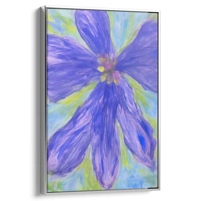 Blue Abstract Flower #208